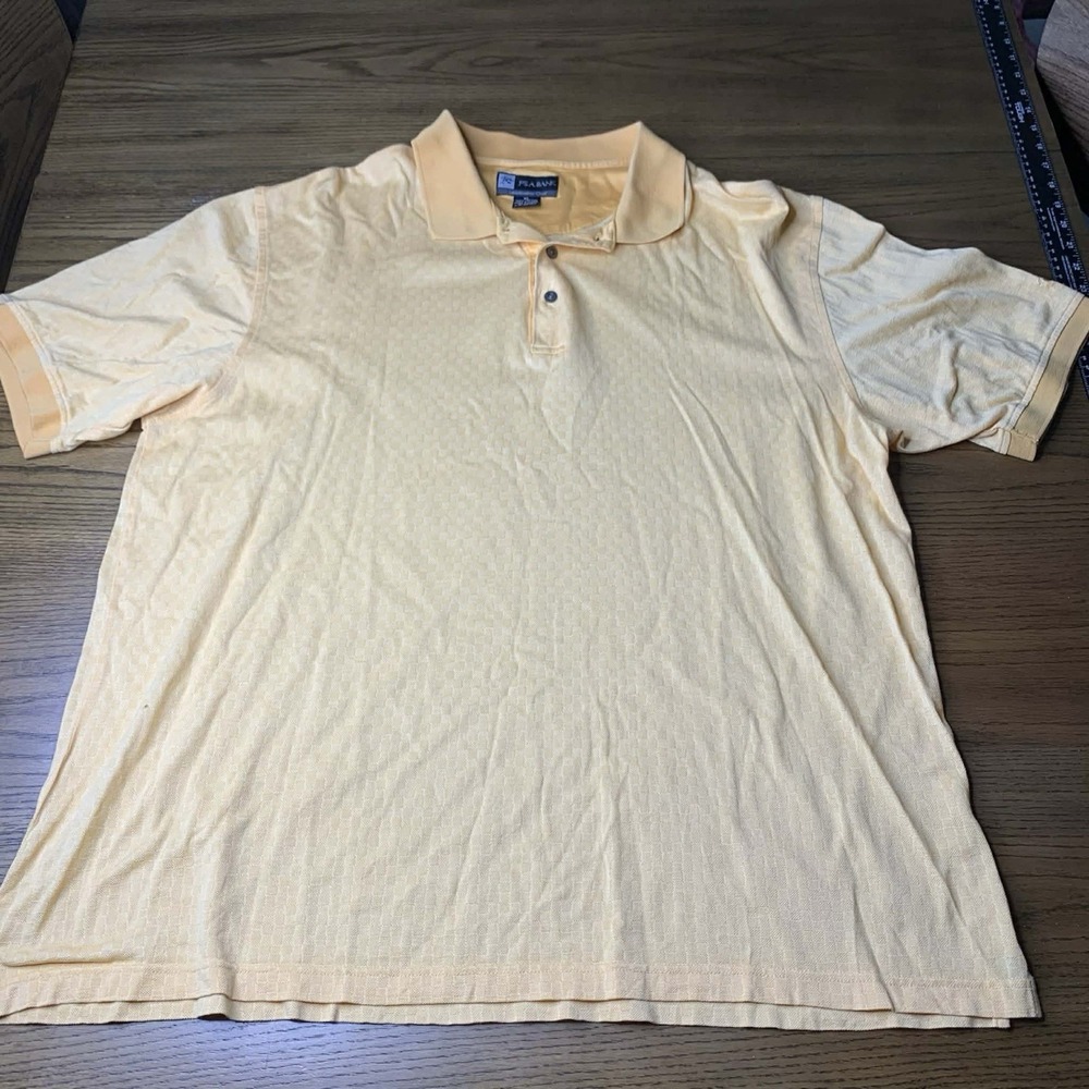 Jos. A. Bank Leadbetter Polo Shirt Yellow XL